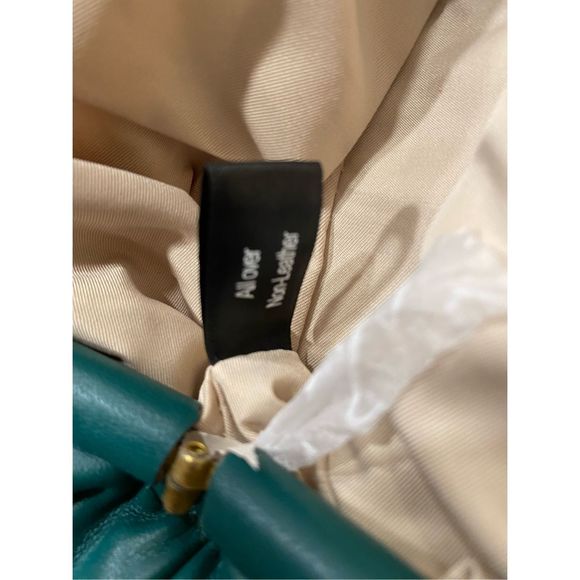 INC Green Vegan Leather Satchel bag NWOT - Picture 9 of 11